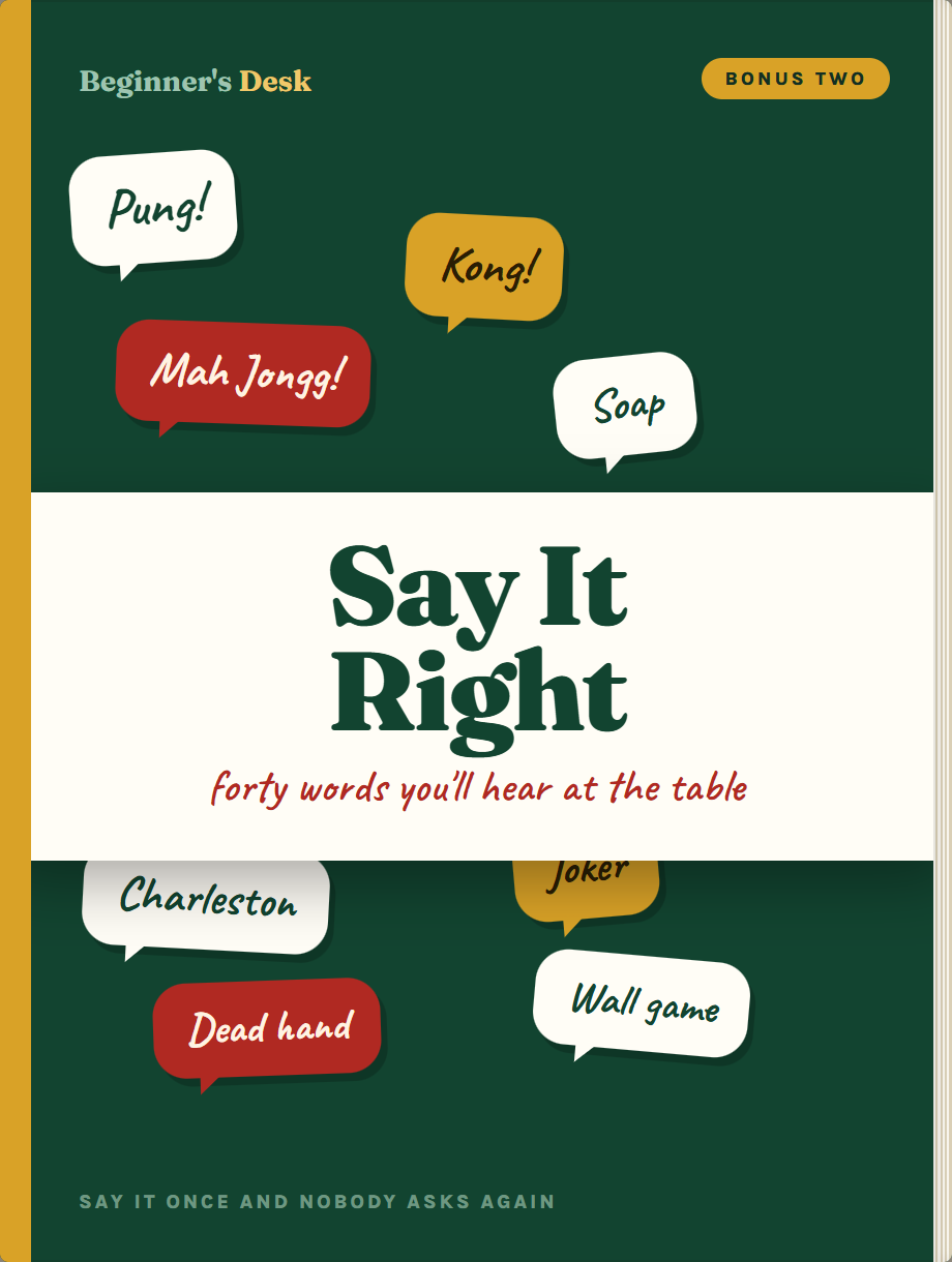 Say It Right — forty words you'll hear at the table