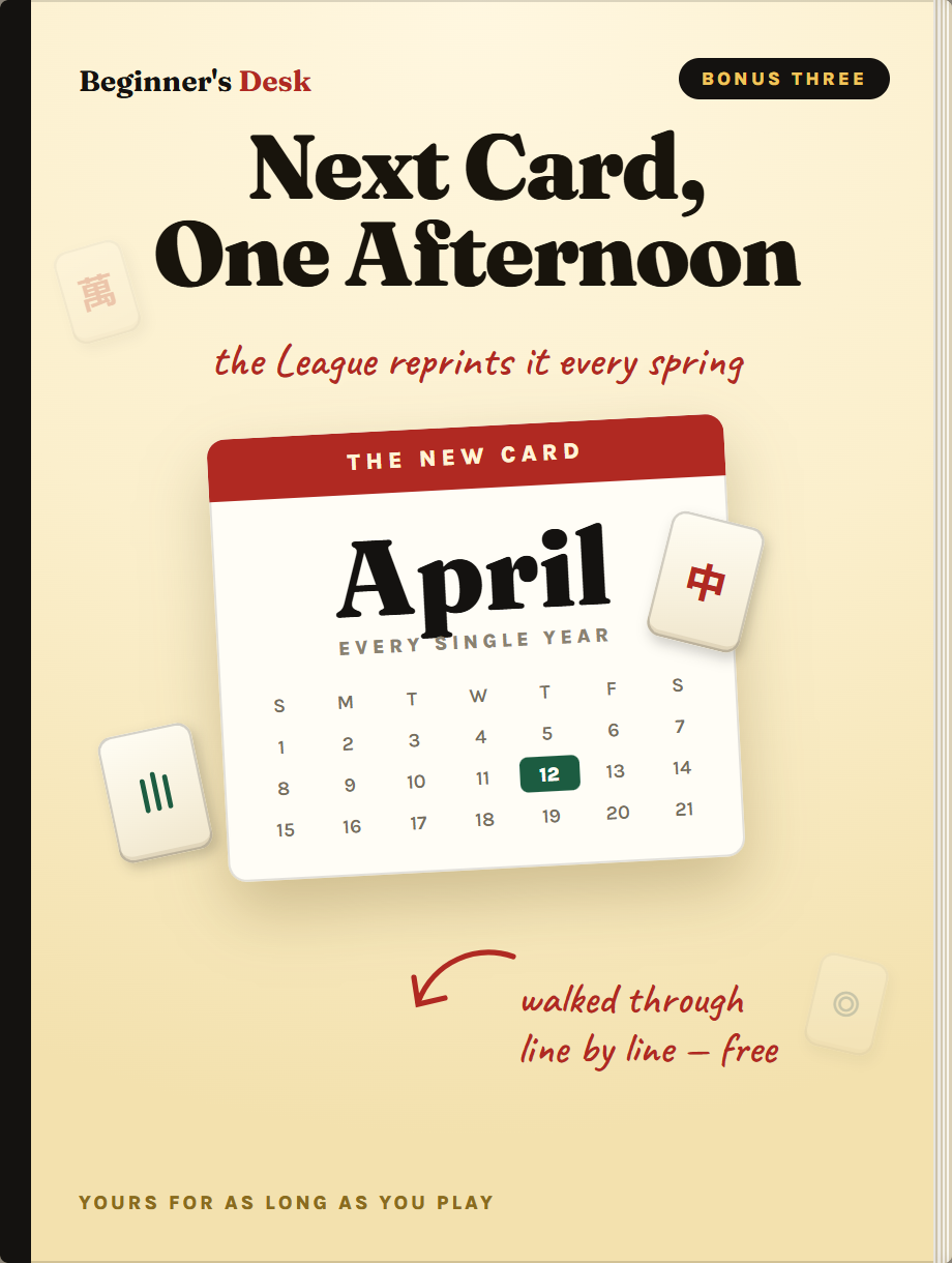 Next Card, One Afternoon — April's card walked through